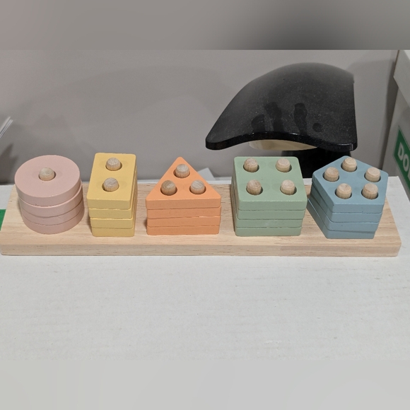 Other - ♻️3/25$♻️ Colorful Wooden Shape Stacker Toy